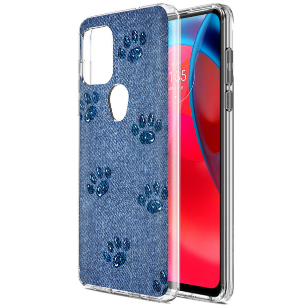 Paw Footprints Print Slim Cover For Motorola Moto G (Power, Stylus, Play, 5G), Print in USA