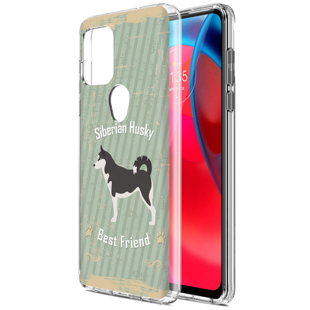 Husky Dog Print Slim Cover For Motorola Moto G (Power, Stylus, Play, 5G), Print in USA