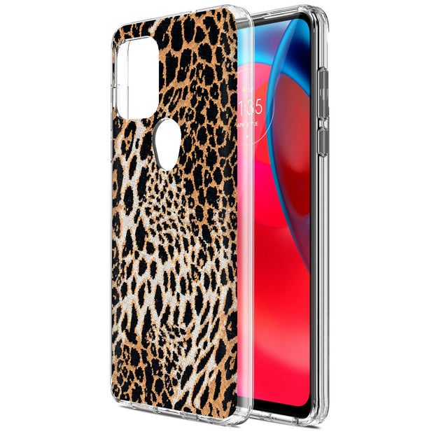 Leopard Pattern Print Slim Cover For Motorola Moto G (Power, Stylus, Play, 5G), Print in USA