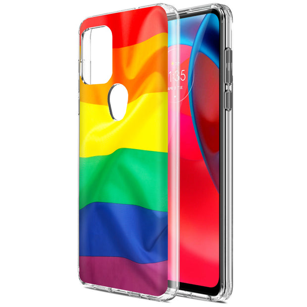 Rainbow LGBTQ Print Slim Cover For Motorola Moto G (Power, Stylus, Play, 5G), Print in USA