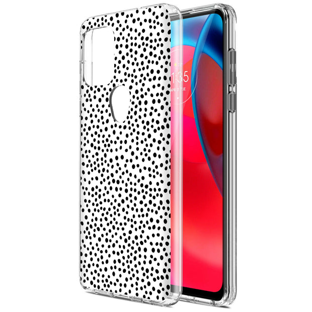 Polka Dot Blk2 Print Slim Cover For Motorola Moto G (Power, Stylus, Play, 5G), Print in USA