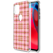 Plaid Grid Line Print Slim Cover For Motorola Moto G (Power, Stylus, Play, 5G), Print in USA