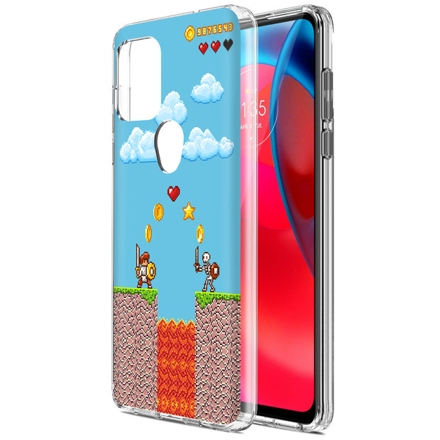 Retro Games 3 Print Slim Cover For Motorola Moto G (Power, Stylus, Play, 5G), Print in USA