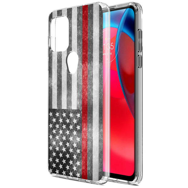 Thin Red Line Print Slim Cover For Motorola Moto G (Power, Stylus, Play, 5G), Print in USA