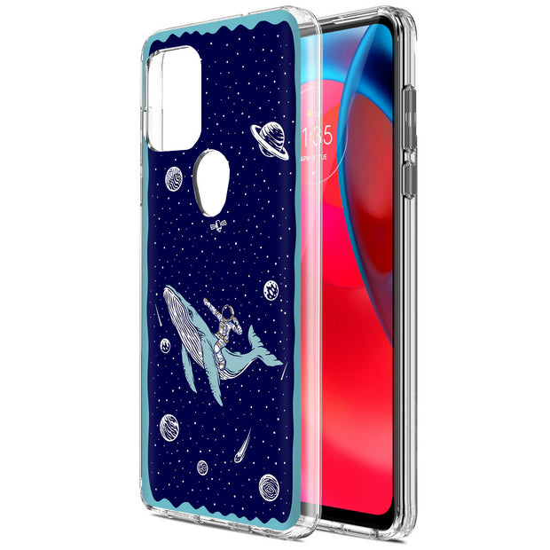 Space Whale 5 Print Slim Cover For Motorola Moto G (Power, Stylus, Play, 5G), Print in USA