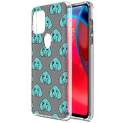 Blue Dog Print Slim Cover For Motorola Moto G (Power, Stylus, Play, 5G), Print in USA