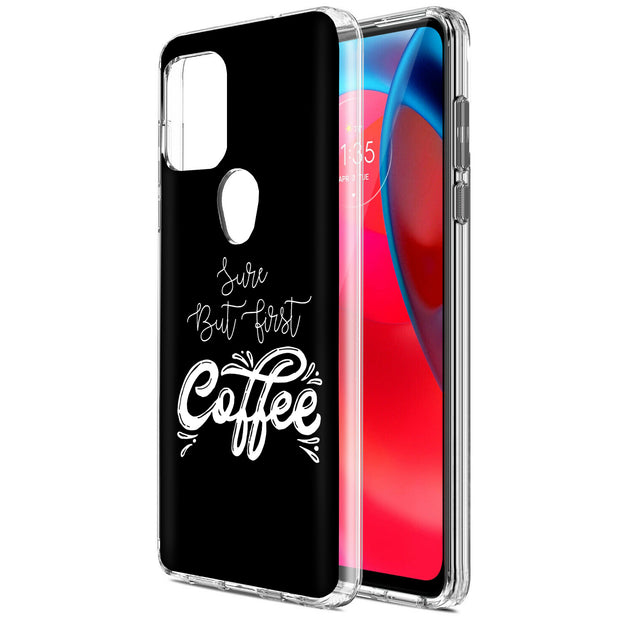 First Coffee Print Slim Cover For Motorola Moto G (Power, Stylus, Play, 5G), Print in USA