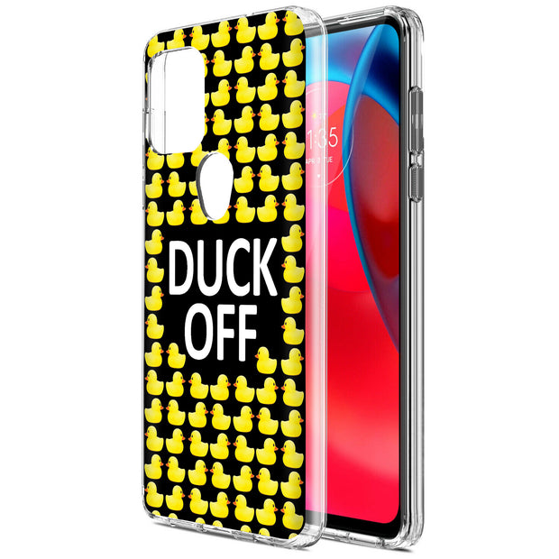 Duck OFF Print Slim Cover For Motorola Moto G (Power, Stylus, Play, 5G), Print in USA