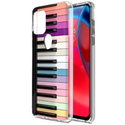 Rainbow Piano Print Slim Cover For Motorola Moto G (Power, Stylus, Play, 5G), Print in USA