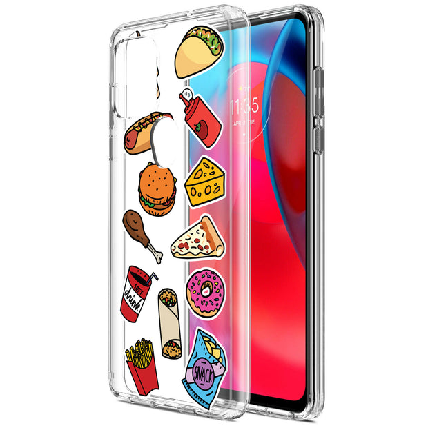 Food Collage Print Slim Cover For Motorola Moto G (Power, Stylus, Play, 5G), Print in USA