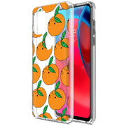 Orange Fruit Print Slim Cover For Motorola Moto G (Power, Stylus, Play, 5G), Print in USA