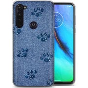 Paw Footprints Print Slim Cover For Motorola Moto G (Power, Stylus, Play, 5G), Print in USA