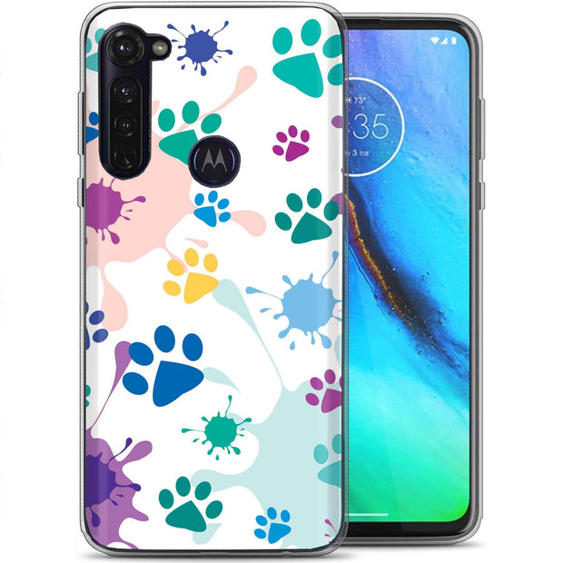 Paw Color 2 Print Slim Cover For Motorola Moto G (Power, Stylus, Play, 5G), Print in USA