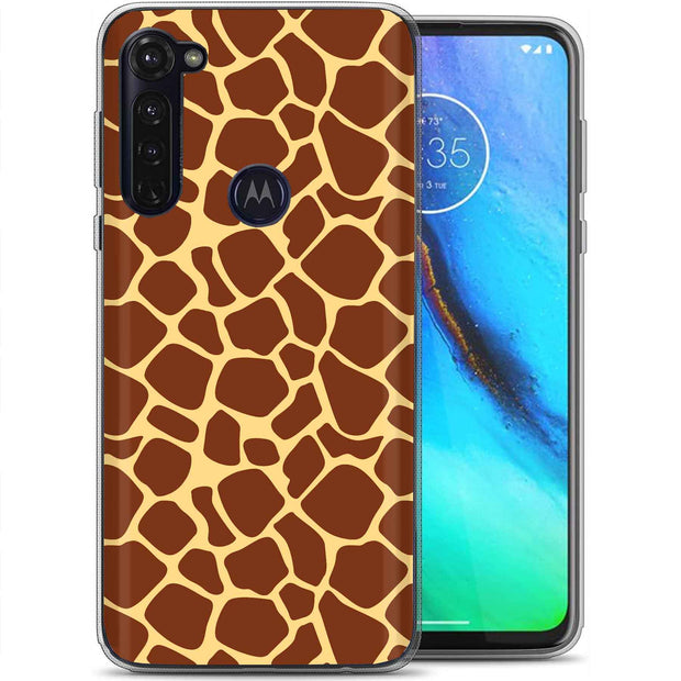 Giraffe Spot Print Slim Cover For Motorola Moto G (Power, Stylus, Play, 5G), Print in USA