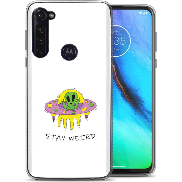 Alien Weird Print Slim Cover For Motorola Moto G (Power, Stylus, Play, 5G), Print in USA