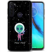 Pew Pew Alien Print Slim Cover For Motorola Moto G (Power, Stylus, Play, 5G), Print in USA