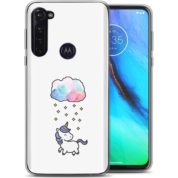 Unicorn Star Print Slim Cover For Motorola Moto G (Power, Stylus, Play, 5G), Print in USA