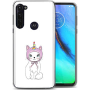 Unicorn Kitty Print Slim Cover For Motorola Moto G (Power, Stylus, Play, 5G), Print in USA