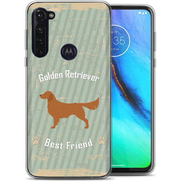 Retriever Dog Print Slim Cover For Motorola Moto G (Power, Stylus, Play, 5G), Print in USA