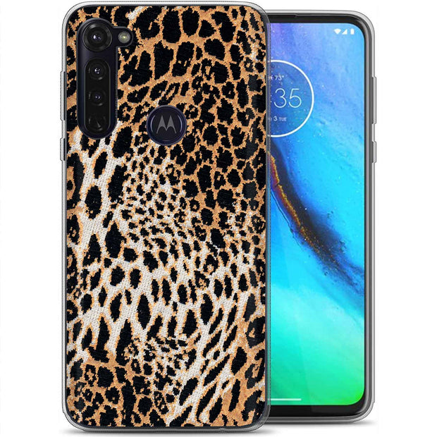 Leopard Pattern Print Slim Cover For Motorola Moto G (Power, Stylus, Play, 5G), Print in USA