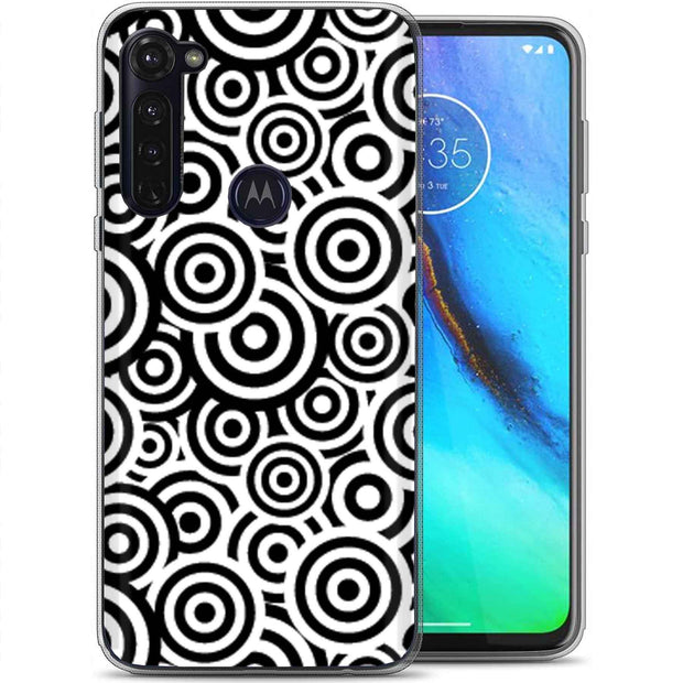 Circles Print Slim Cover For Motorola Moto G (Power, Stylus, Play, 5G), Print in USA