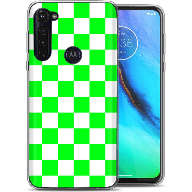 Bright Checker Print Slim Cover For Motorola Moto G (Power, Stylus, Play, 5G), Print in USA