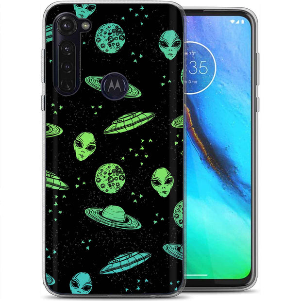 Space Alien Print Slim Cover For Motorola Moto G (Power, Stylus, Play, 5G), Print in USA