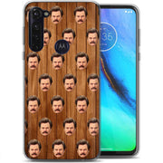 Ron Swanson Print Slim Cover For Motorola Moto G (Power, Stylus, Play, 5G), Print in USA