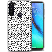 Polka Dots Blk Print Slim Cover For Motorola Moto G (Power, Stylus, Play, 5G), Print in USA