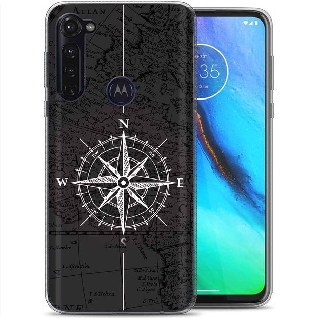 Map Compass Print Slim Cover For Motorola Moto G (Power, Stylus, Play, 5G), Print in USA