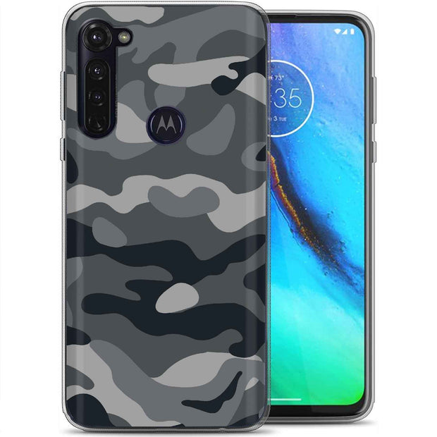 Winter Camo Print Slim Cover For Motorola Moto G (Power, Stylus, Play, 5G), Print in USA