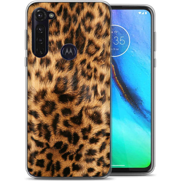 Leopard Skin Print Slim Cover For Motorola Moto G (Power, Stylus, Play, 5G), Print in USA