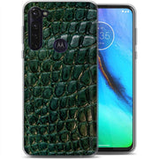 Green Alligator Print Slim Cover For Motorola Moto G (Power, Stylus, Play, 5G), Print in USA