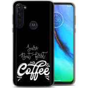 First Coffee Print Slim Cover For Motorola Moto G (Power, Stylus, Play, 5G), Print in USA