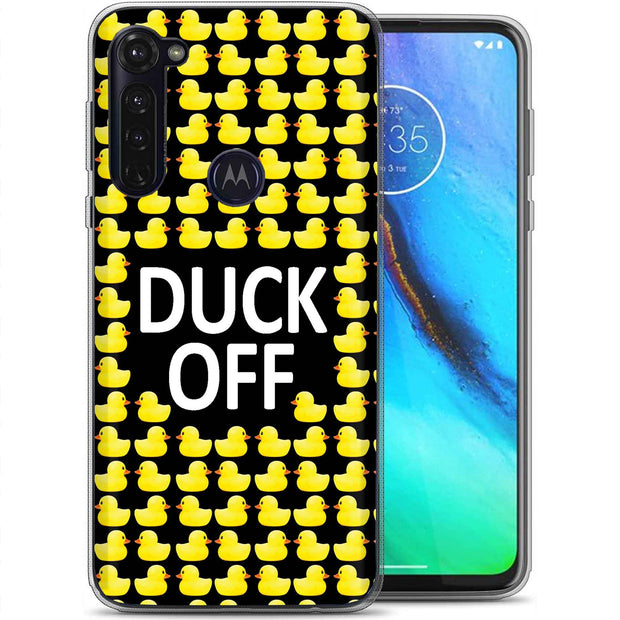 Duck OFF Print Slim Cover For Motorola Moto G (Power, Stylus, Play, 5G), Print in USA