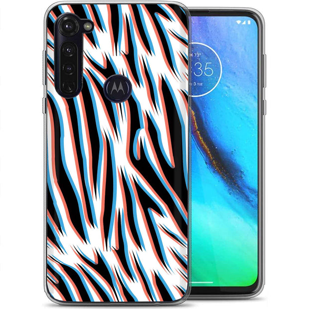 3D Zebra 3 Print Slim Cover For Motorola Moto G (Power, Stylus, Play, 5G), Print in USA