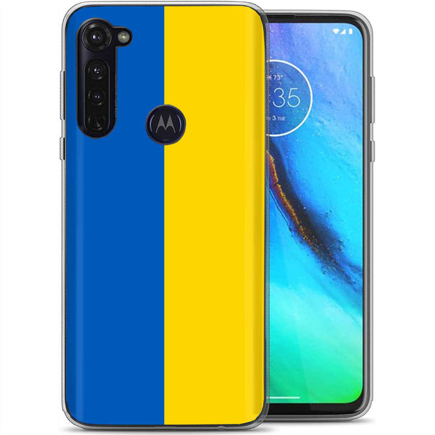 Flag Ukraine Print Slim Cover For Motorola Moto G (Power, Stylus, Play, 5G), Print in USA