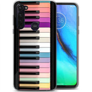 Rainbow Piano Print Slim Cover For Motorola Moto G (Power, Stylus, Play, 5G), Print in USA