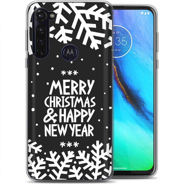 Merry Christmas Print Slim Cover For Motorola Moto G (Power, Stylus, Play, 5G), Print in USA