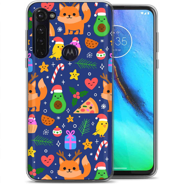 Cute Xmas Print Slim Cover For Motorola Moto G (Power, Stylus, Play, 5G), Print in USA