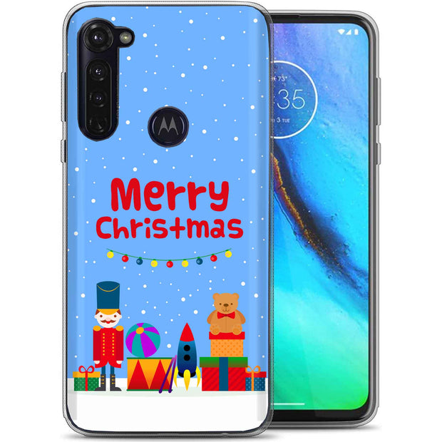 Christmas Toy Print Slim Cover For Motorola Moto G (Power, Stylus, Play, 5G), Print in USA