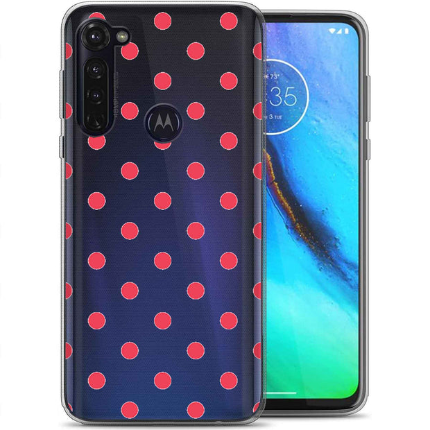 Dots Clear Print Slim Cover For Motorola Moto G (Power, Stylus, Play, 5G), Print in USA