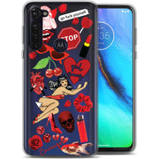 Fashion Collage Print Slim Cover For Motorola Moto G (Power, Stylus, Play, 5G), Print in USA