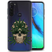 Marijuana Skull Print Slim Cover For Motorola Moto G (Power, Stylus, Play, 5G), Print in USA