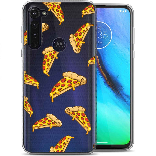 Yummy Pizza Print Slim Cover For Motorola Moto G (Power, Stylus, Play, 5G), Print in USA