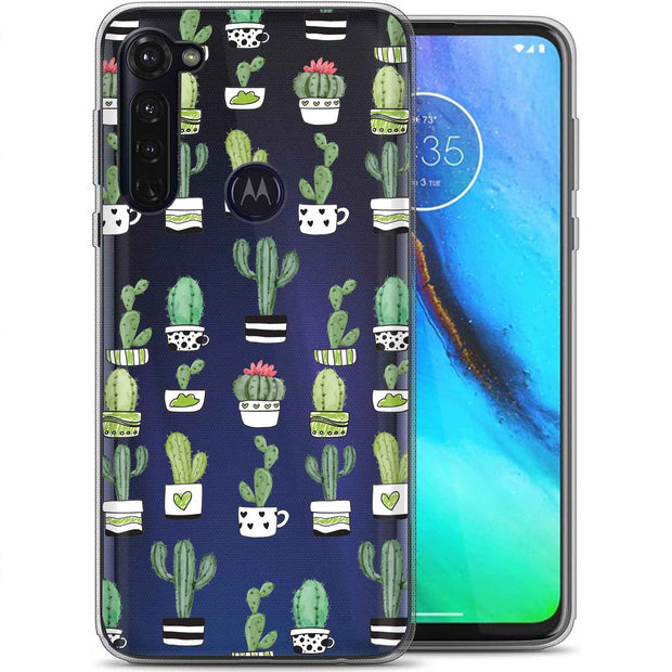 Cute Cactus  Print Slim Cover For Motorola Moto G (Power, Stylus, Play, 5G), Print in USA