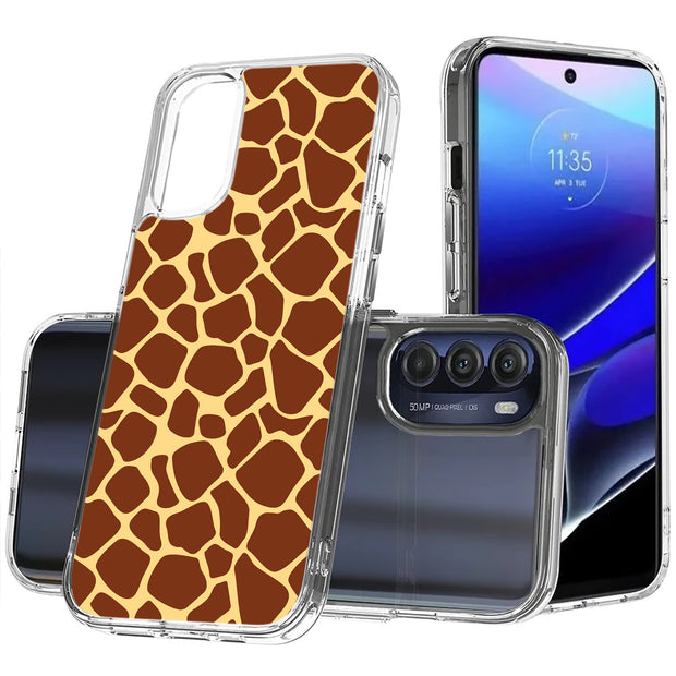 Giraffe Spot Print Slim Cover For Motorola Moto G (Power, Stylus, Play, 5G), Print in USA