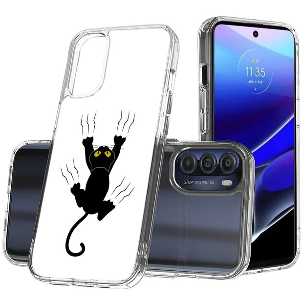 Cat Scratch Print Slim Cover For Motorola Moto G (Power, Stylus, Play, 5G), Print in USA