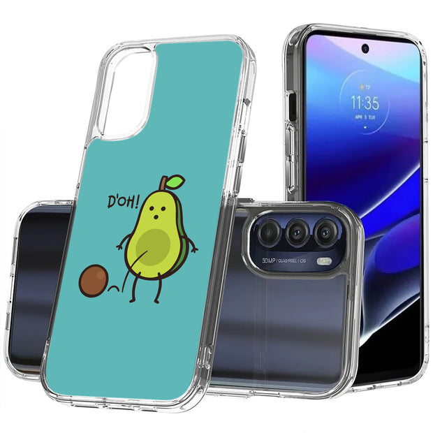 Funny Avocado 2 Print Slim Cover For Motorola Moto G (Power, Stylus, Play, 5G), Print in USA