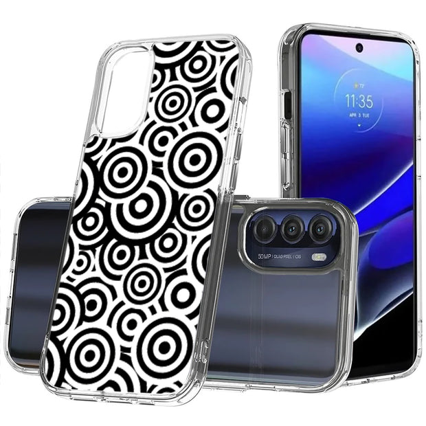 Circles Print Slim Cover For Motorola Moto G (Power, Stylus, Play, 5G), Print in USA